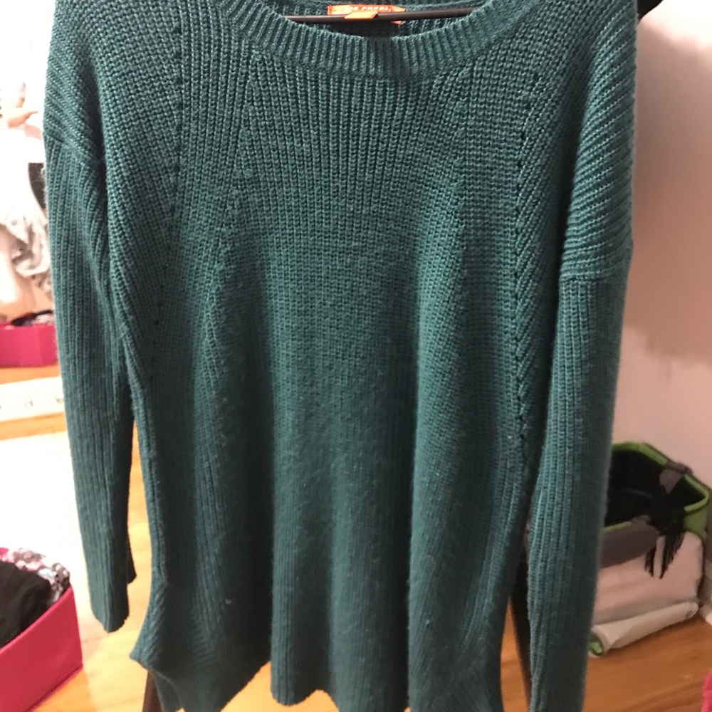 Joe fresh xs blue green sweater